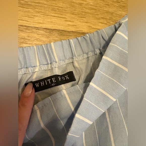 White Fox Strapless Romper - Picture 2 of 7